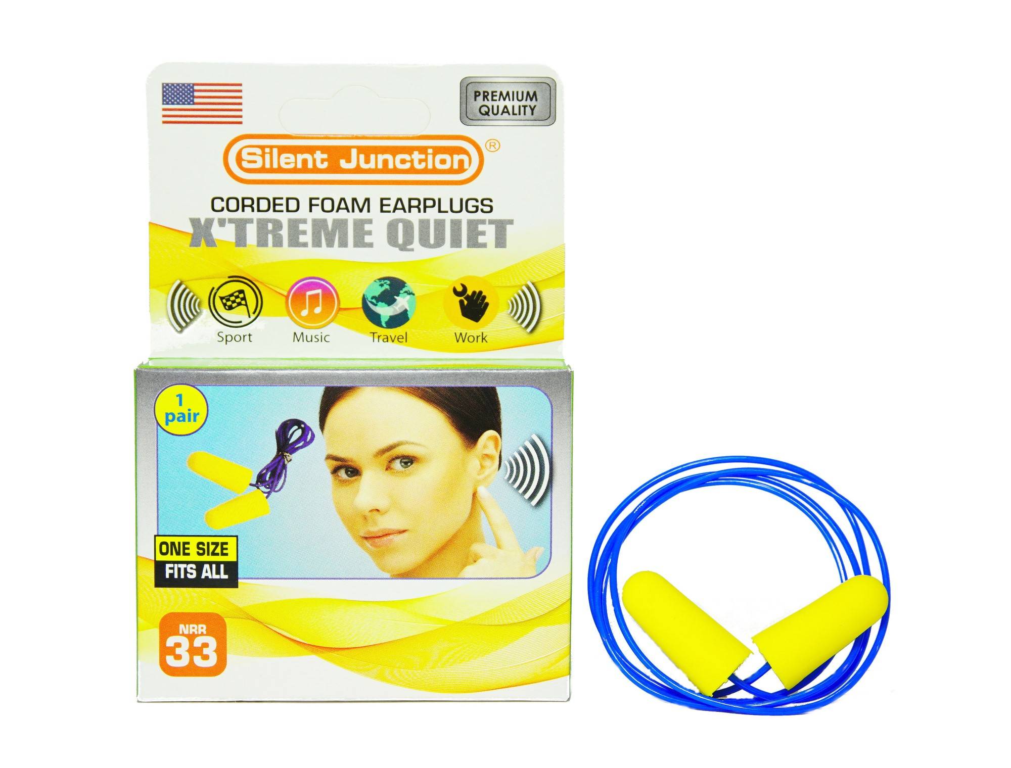 SILENT JUNCTION X’TREME QUIET EARPLUG SAFE SOFT COMFORT DISPOSABLE FOAM NOISE EARPLUGS SLEEP